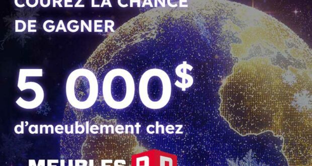 Gagnez 5 000 $ d’ameublement chez Meubles RD