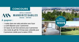 Gagnez Un séjour dans les Cantons-de-l’Est de 650 $