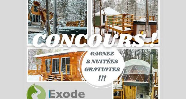 Gagnez 2 nuitées chez Exode en Nature