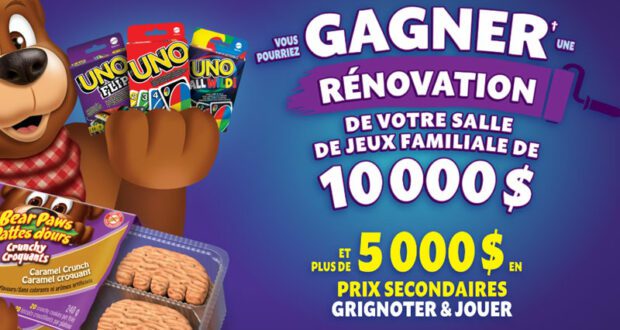 Gagnez votre salle de jeux familiale de 10 000 $