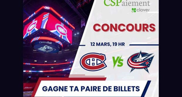 Gagne des billets pour le match des CANADIENS DE MONTRÉAL