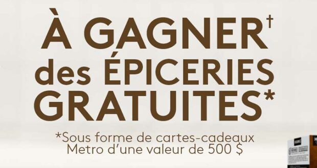 Gagnez 29 prix d’épicerie Metro de 500 $ chacun