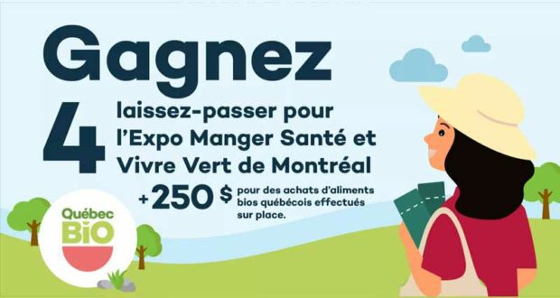 Gagnez 4 laissez-passer à l’Expo Manger Santé et Vivre Vert