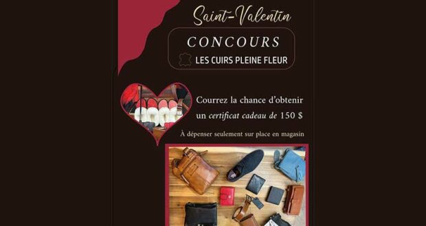 Gagnez un certificat cadeau Les cuirs pleine fleur de 150 $