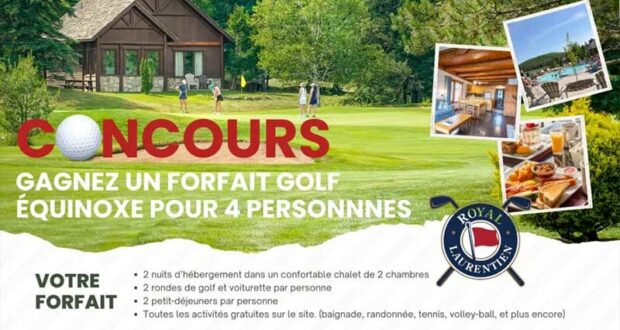 Gagnez un forfait Golf Équinoxe pour 4 personnes (1380 $)