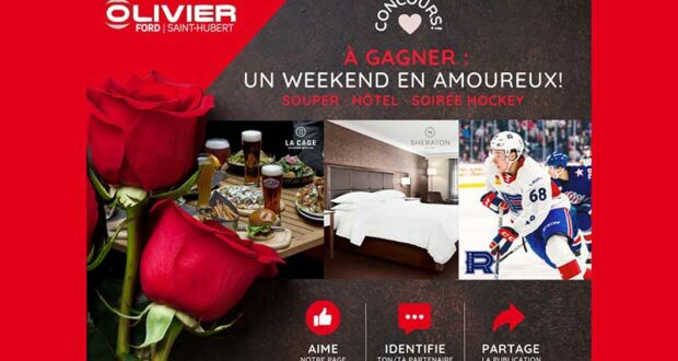 Gagnez une escapade d'un weekend en amoureux