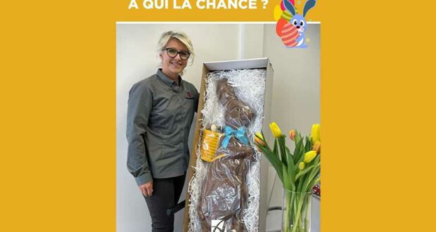 Gagnez cet énorme lapin en chocolat