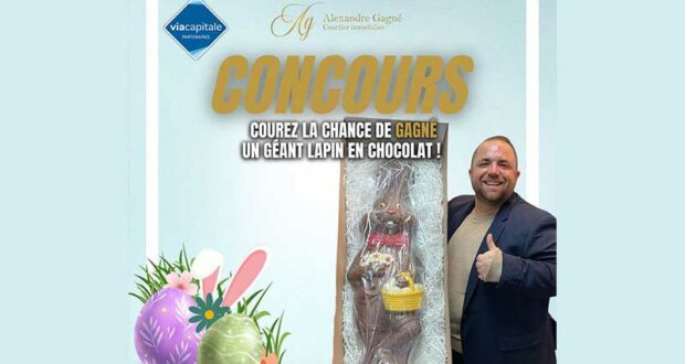 Gagnez un GÉANT LAPIN EN CHOCOLAT