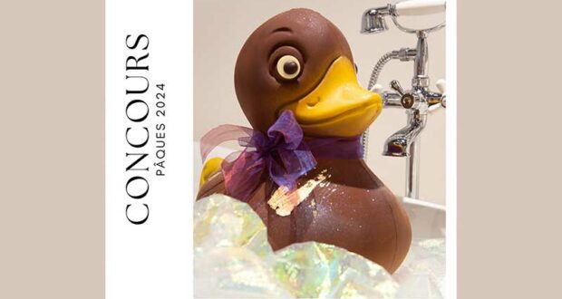 Gagnez un adorable canard géant en chocolat (180 $)