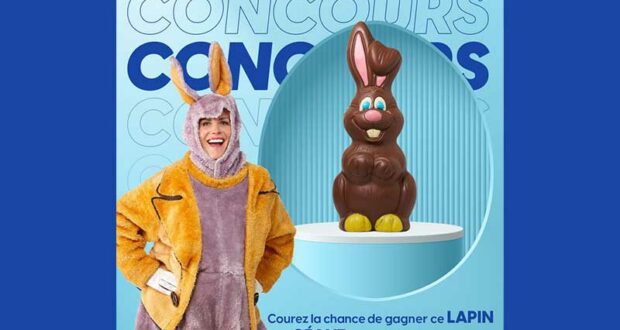 Gagnez un lapin géant Chocolats Favoris de 100 $