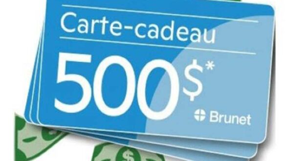 Gagnez une Carte Cadeau BRUNET de 500 $