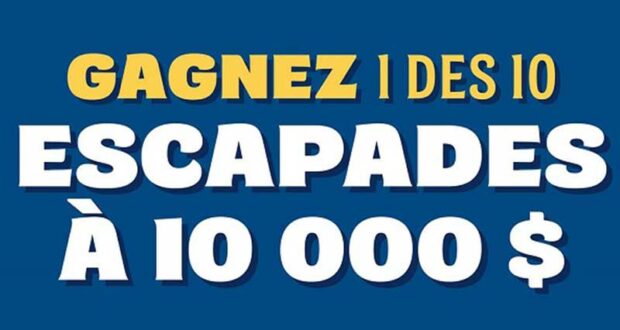 Gagnez 10 forfaits vacances de 10 000 $ chacun