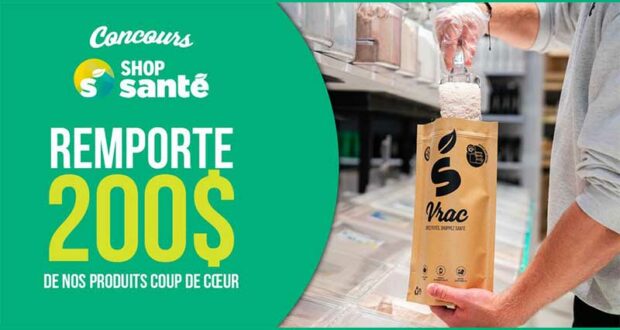 Gagnez 200 $ de produits Shop Santé