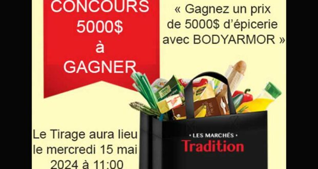 Gagnez un prix de 5000 $ d’épicerie