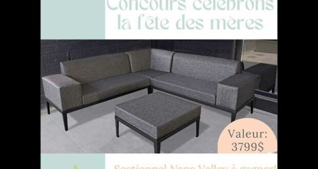 Gagnez un sectionnel « Napa Valley » de 3799 $