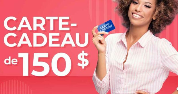 Remportez une carte prépayée de 150 $