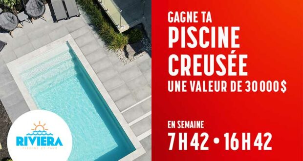 Remportez une piscine creusée de 30 000 $