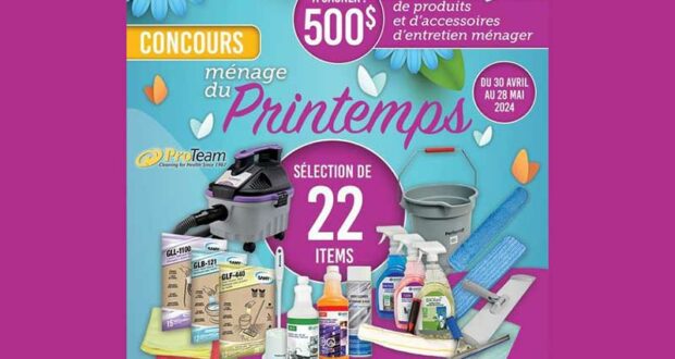 Gagnez 500 $ de produits et d'accessoires d'entretien ménager