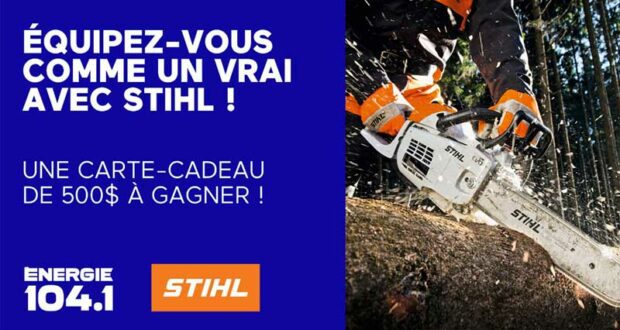 Gagnez une Carte-cadeau STIHL de 500 $