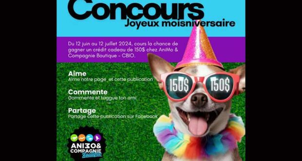 Gagnez un crédit cadeau Boutique CBIO de 150 $