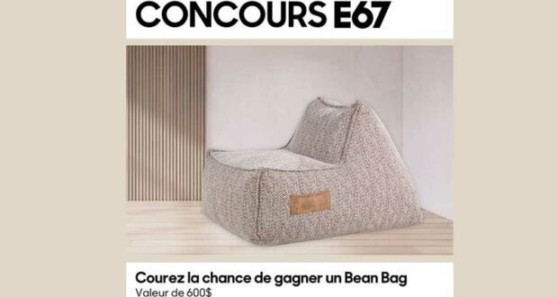 Gagnez un magnifique Bean Bag de 600 $