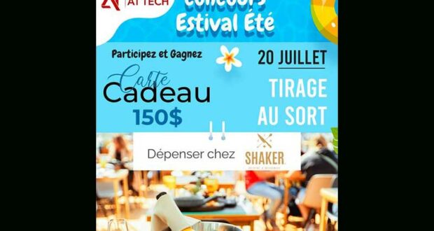Gagnez une carte cadeau Shaker Cuisine & Mixologie de 150 $