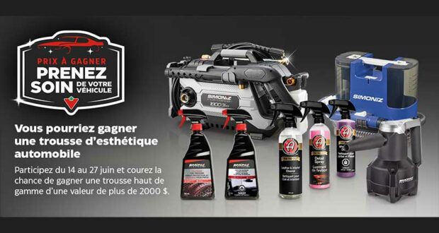 Gagnez une trousse d'esthétique automobile de 2005 $