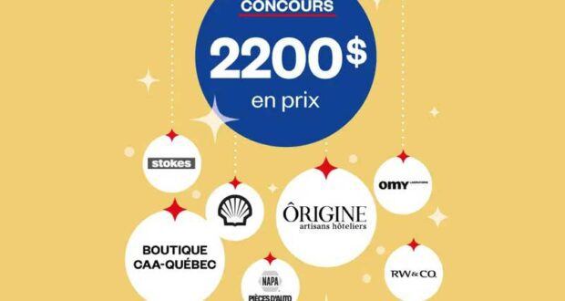 Gagnez 6 ensembles de prix d’une valeur totale de 2200 $