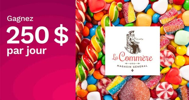 Remportez 4 cartes-cadeaux La Commère de 250 $ chacune