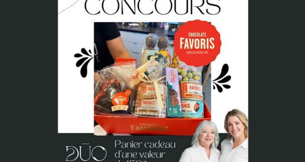 Gagnez un panier cadeau Chocolats Favoris de 150 $