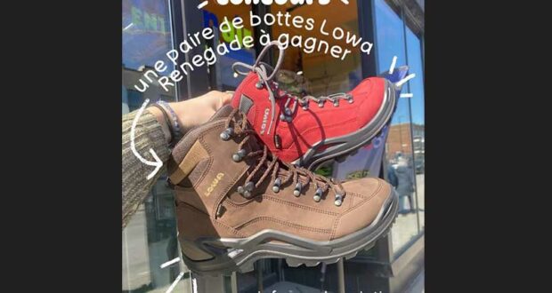 Gagnez une paire de bottes Lowa Renegade