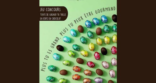 Gagnez votre taille en œuf en chocolat Jeff de Bruges