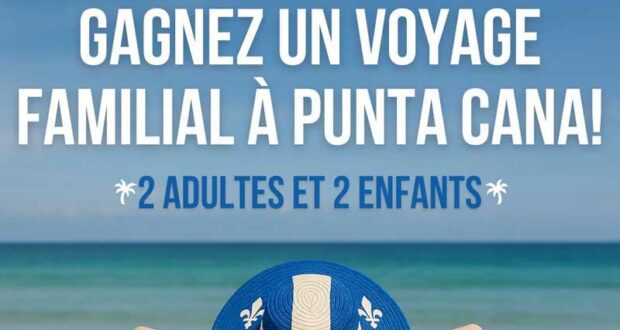 Concours un séjour tout inclus pour 4 à Punta Cana à gagner