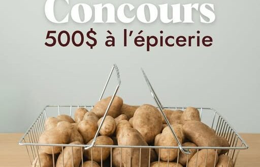 Gagnez une carte cadeau d'épicerie de 500$