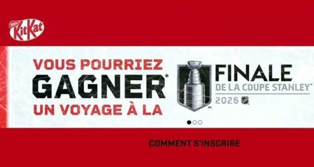 Concours Kitkat - Gagnez un voyage à la finale de la coupe Stanley