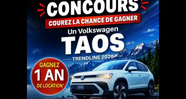 Gagnez votre location d'un an du Taos 2026